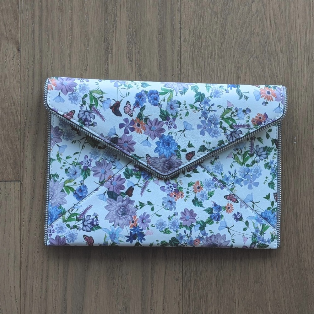 Rebecca Minkoff Floral Butterfly Envelope Clutch